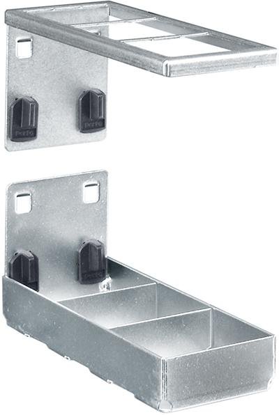 Kombihalter komplett B55xT150 mm 3 Aufnahmen 2-tlg. für Lochplatten bott