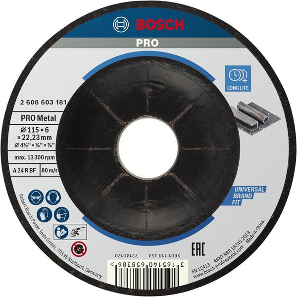 PRO Metal Schleifscheibe, 115 x 6 x 22.23 mm