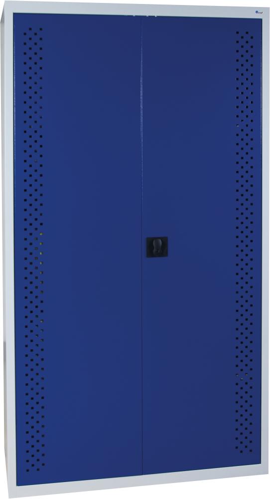 STUMPF Umweltschrank B10-00xT500xH1950mm RAL7035/ RAL5010 Bodenauffangwanne3 Wannenböden