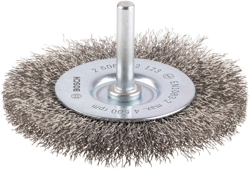 PRO Stainless Steel clean Scheibenbürste, gerader Schaft, 80 x 0,2 mm