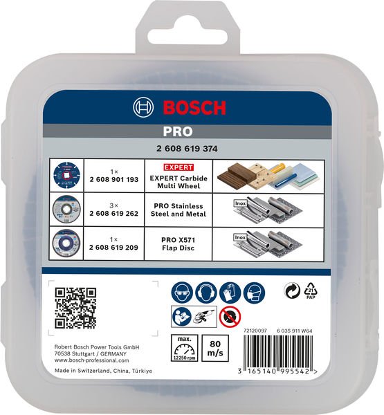 PRO Cutting and Grinding Set für X-Lock, 125 x 1 x 22,23 mm, 5-tlg.
