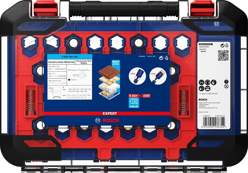EXPERT Construction Material Lochsäge-Set, 15-tlg.