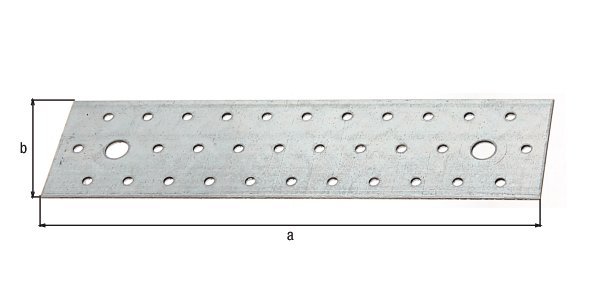 Lochplatte, sendzimirverzinkt, LxB 240x60 mm