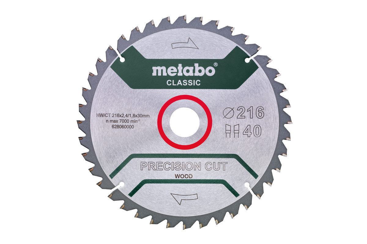 Sägeblatt "precision cut wood - classic", 216x30, Z40 WZ 5°neg. (628060000)