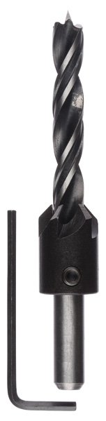 Holzspiralbohrer mit 90°-Senker, 10 mm, 20 mm
