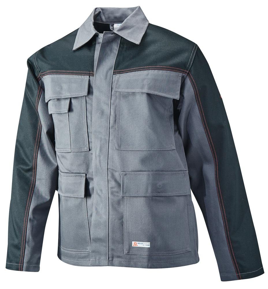 Jacke Weld Shield, Gr.48,grau/schwarz