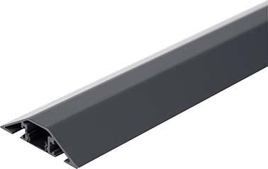 Kabelbrücke Aluminium 3 Stk. A.B400xT80xH20 mm 1 Kammer H16xB18 mm schwarz