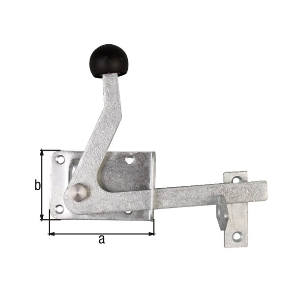 Gartentorfalle, feuerverzinkt, Platten Breite 80 mm, Höhe 55 mm