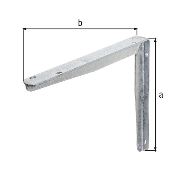 Konsole aus T-Profil, feuerverz., HxT 300x250 mm