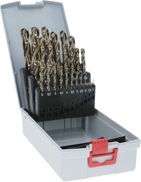 PRO Stainless Steel HSS-Co Spiralbohrer-Set, 25-tlg.