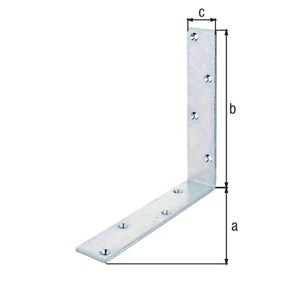 Balkenwinkel, disp., TxHxB 200x200x40 mm