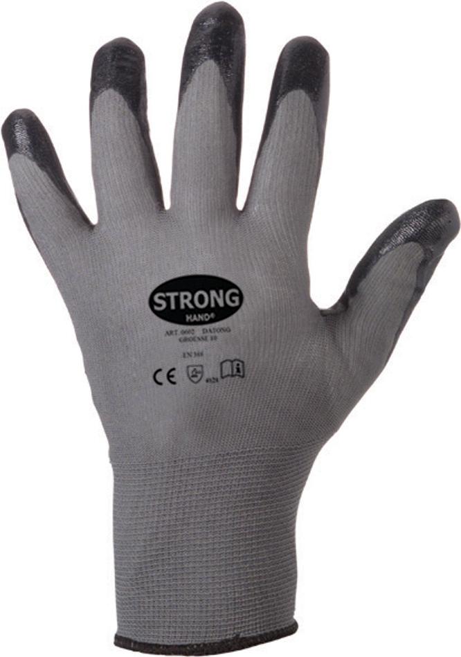 Feinstrickhandsch.Datong,Nitril,Gr.10,grau