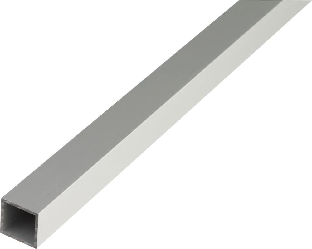 Alu-Vierkantrohr 1000/10x10x1mm silberfarbig GAH Alberts