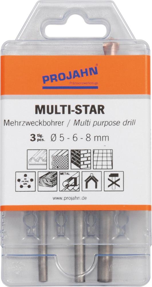 Mehrzweckbohrer Multistar Satz 3-tlg.