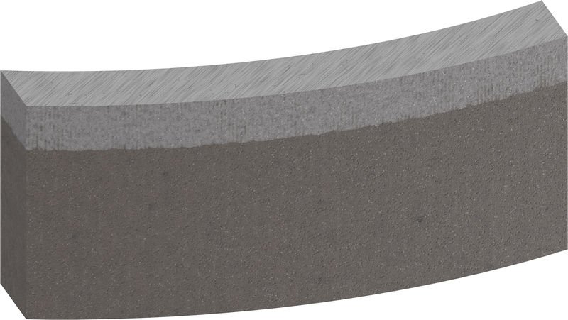 Segmente für PRO Diamantnassbohrkrone, 72 x 10 mm, 1 1/4-Zoll UNC, 7-tlg.