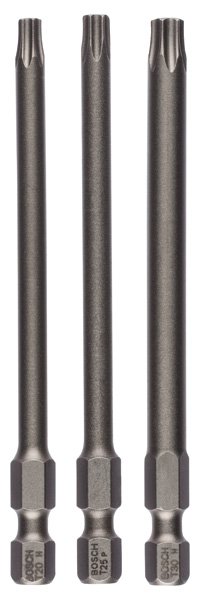 Schrauberbit-Set Extra-Hart, 3-teilig, T20, T25, T30, 89 mm