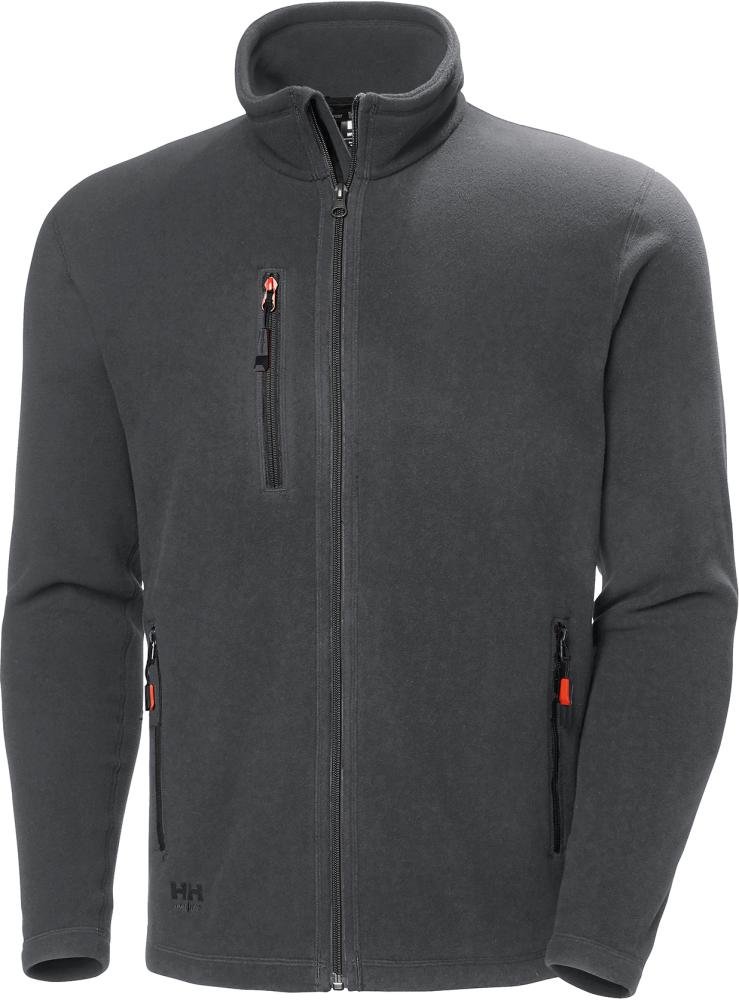 Jacke Oxford, Fleece, Gr. 2XL, grau