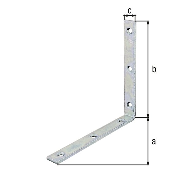 Balkenwinkel, disp., TxHxB 160x160x20 mm