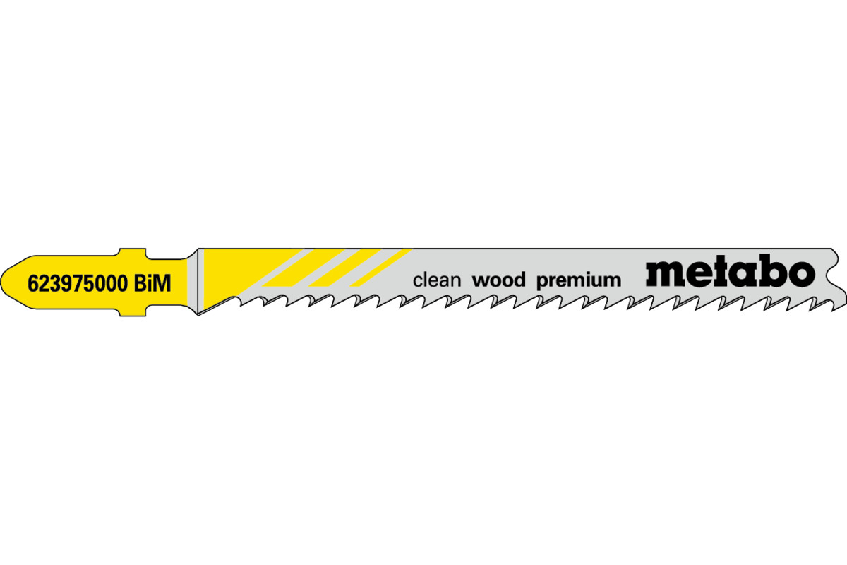 5 Stichsägeblätter "clean wood premium" 74/ 2,7 mm (623975000)