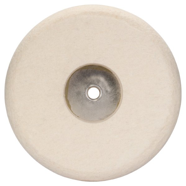 Filzpolierscheibe mit Gewinde M 14, 180 mm