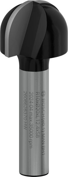 PRO Hohlkehlfräser + Zapfen, 8 x 20 x 46 mm