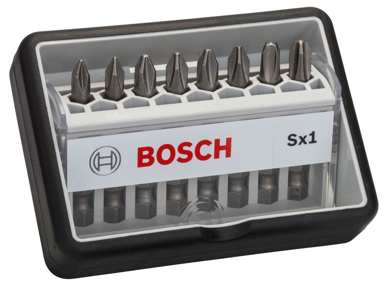 8-tlg. Schrauberbit-Set, Robust Line, Sx PH, Extra Hard-Ausführung