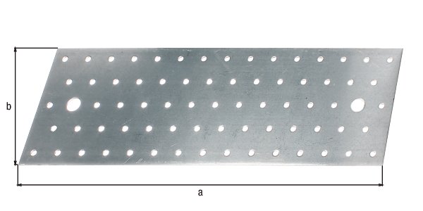 Lochplatte, sendzimirverzinkt, LxB 300x100 mm