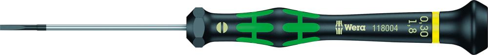 Elektronik- Schraubendreher Schlitz 1,8x0,3x60mm Wera