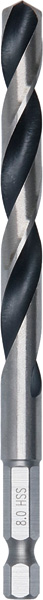 HSS PointTeQ Sechskantbohrer 8,0 mm