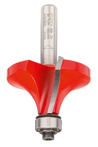 Abrundfräser Expert for Wood, 8 mm, D 44,4 mm, R1 15,9 mm, L 22,2 mm, G 64 mm