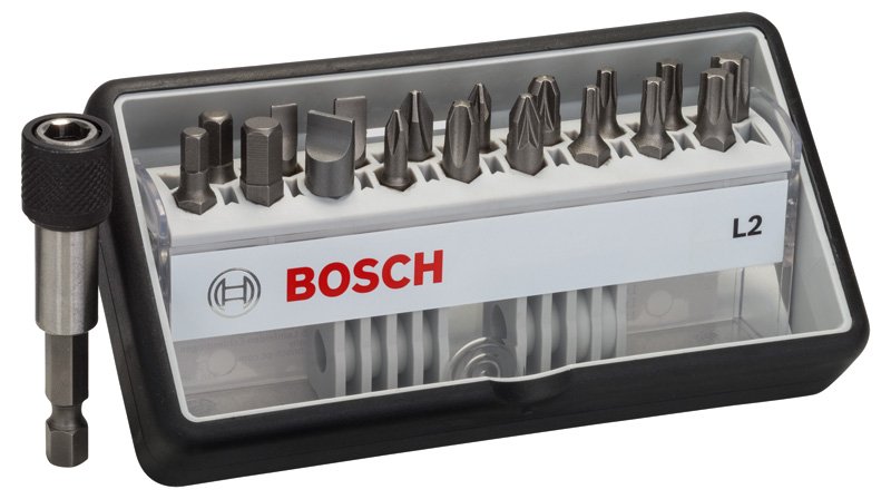 18+1-tlg Schrauberbit-Set, Robust Line, L PH/PZ/T/S/HEX, Extra Hard-Ausführung