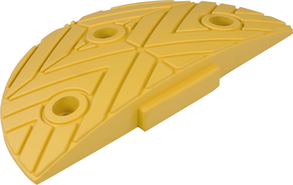 Fahrbahnschwelle Anfangsstück gelb B250xT420xH70 mm
