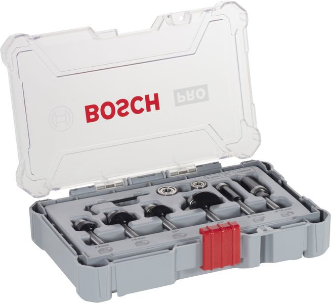 PRO Abrundfräser Set, 6 mm Schaft, 6-tlg