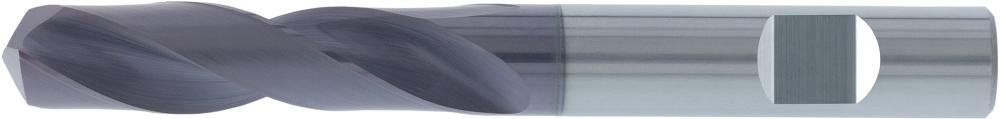Spiralbohrer VHM TiAlN Typ UNI Schaft HB 3xD 10,2mm FORTIS