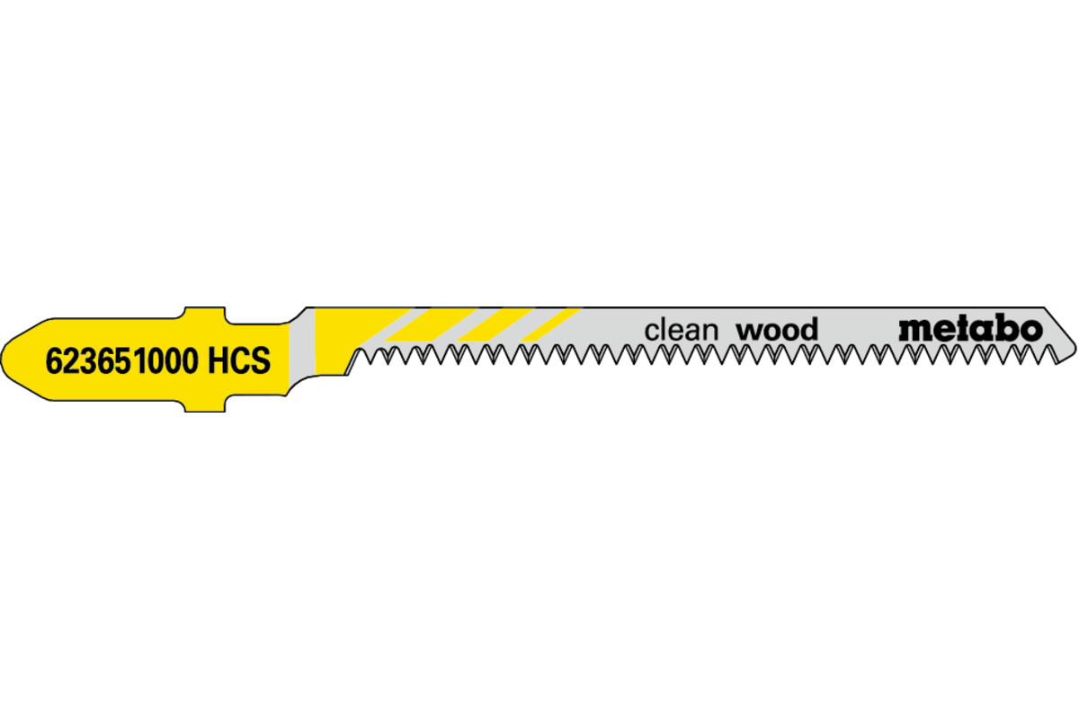 5 Stichsägeblätter "clean wood" 57/ 1,4 mm (623651000)
