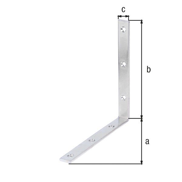 Balkenwinkel, disp., TxHxB 180x180x20 mm