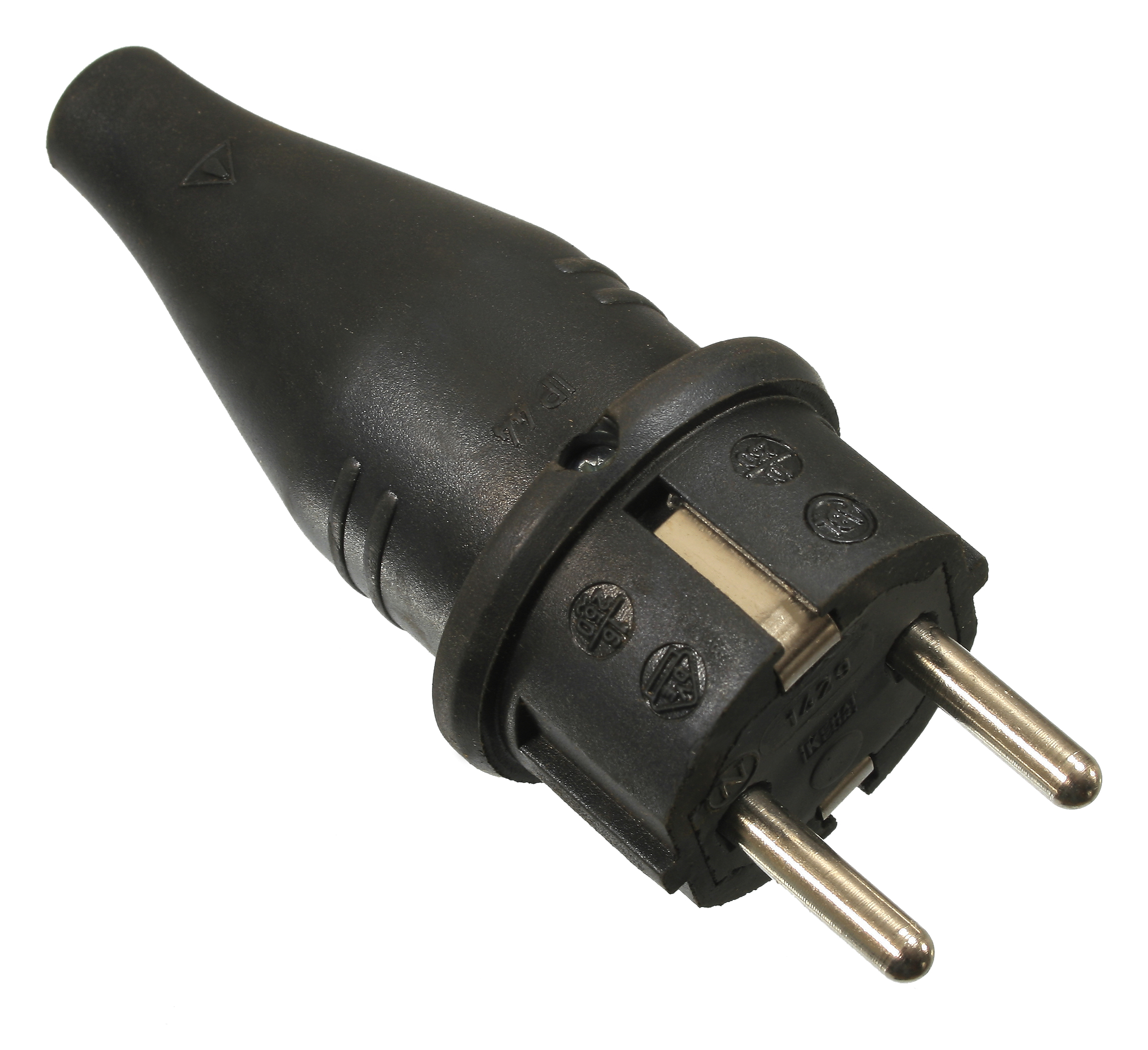 Vollgummi-Stecker, sw