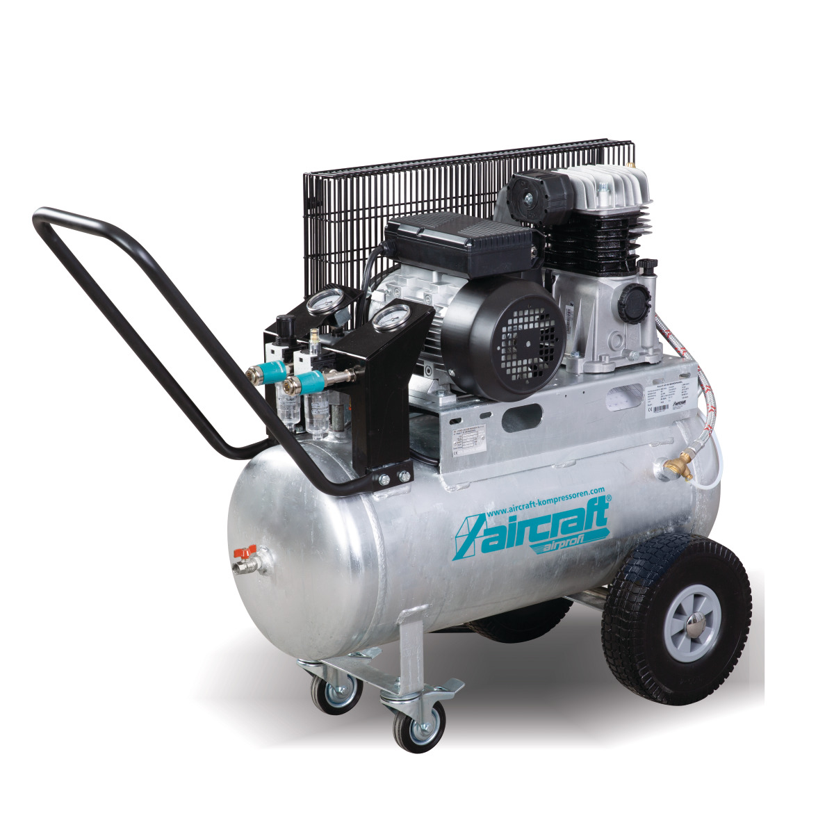 Mobiler Kolbenkompressor mit Riemenantrieb Aircraft AIRPROFI 401/50 P