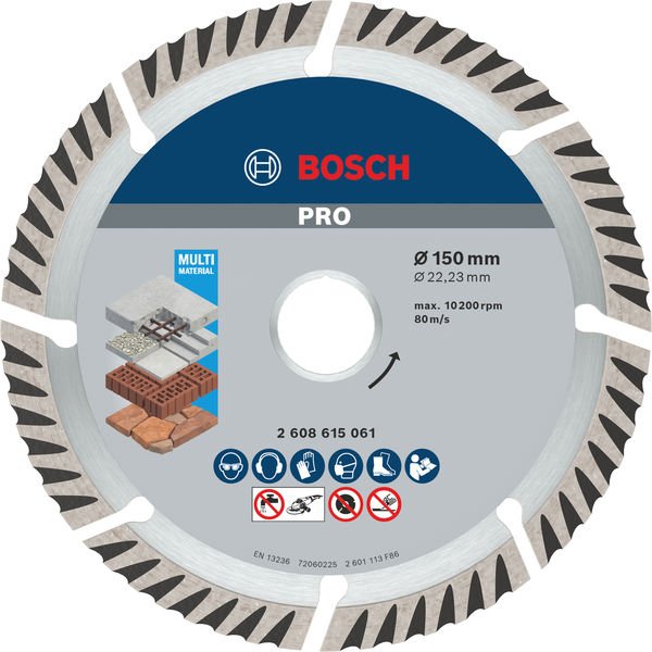 PRO Multi Material Diamanttrennscheibe, 150 x 22,23 mm