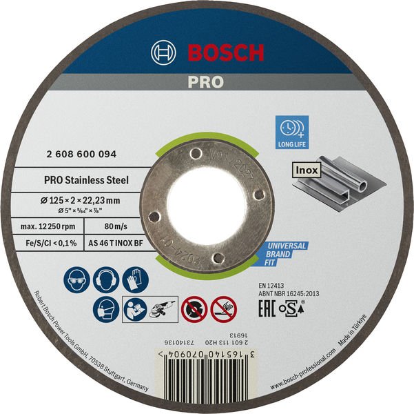 PRO Stainless Steel Trennscheibe, 125 x 2 x 22,23 mm