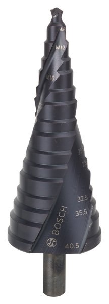 Stufenbohrer HSS-AlTiN, für Kabelverschraubungen, M10-M40, 10 mm, 125,5 mm