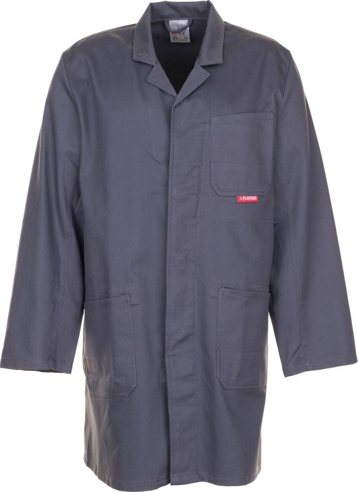 Berufsmantel, 100% BW,290g/qm, Gr. 48, grau PLANAM