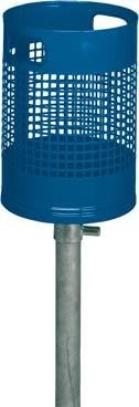 Abfallbehälter 30 l blau B350xT350xH1200 mm VAR