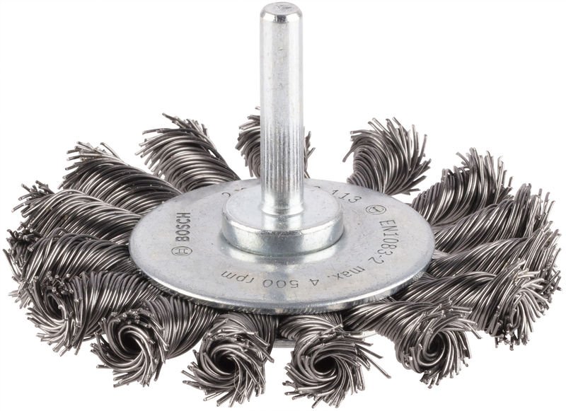 PRO Metal heavy Scheibenbürste, gerader Schaft, 75 x 0,5 mm