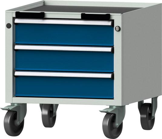 ANKE Rollcontainer V570 Modell 19V-KS B570xT615x-H575mm Ablagewanne 3 Sch-ubladen 3x120mm