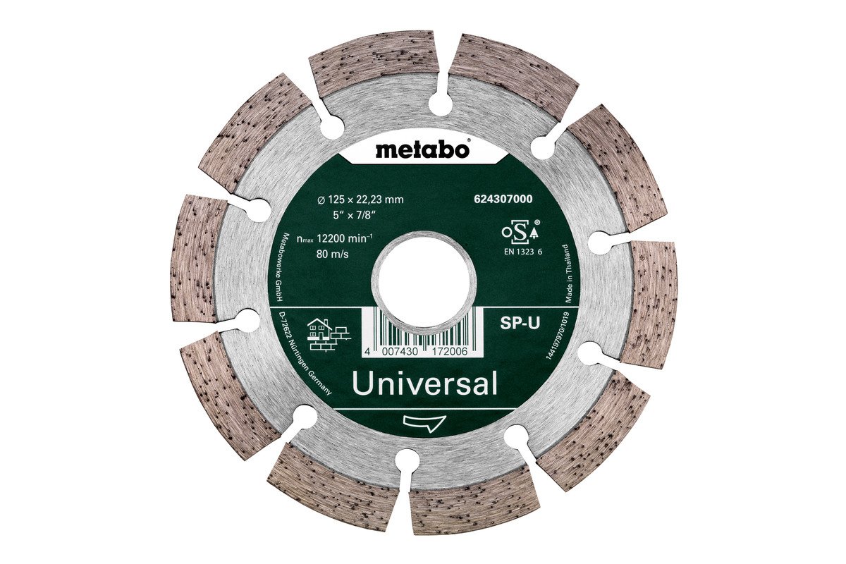 Diamanttrennscheibe - SP - U, 125x22,23 mm (624307000)