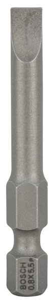 Schrauberbit Extra-Hart S 0,8 x 5,5, 49 mm, 3er-Pack
