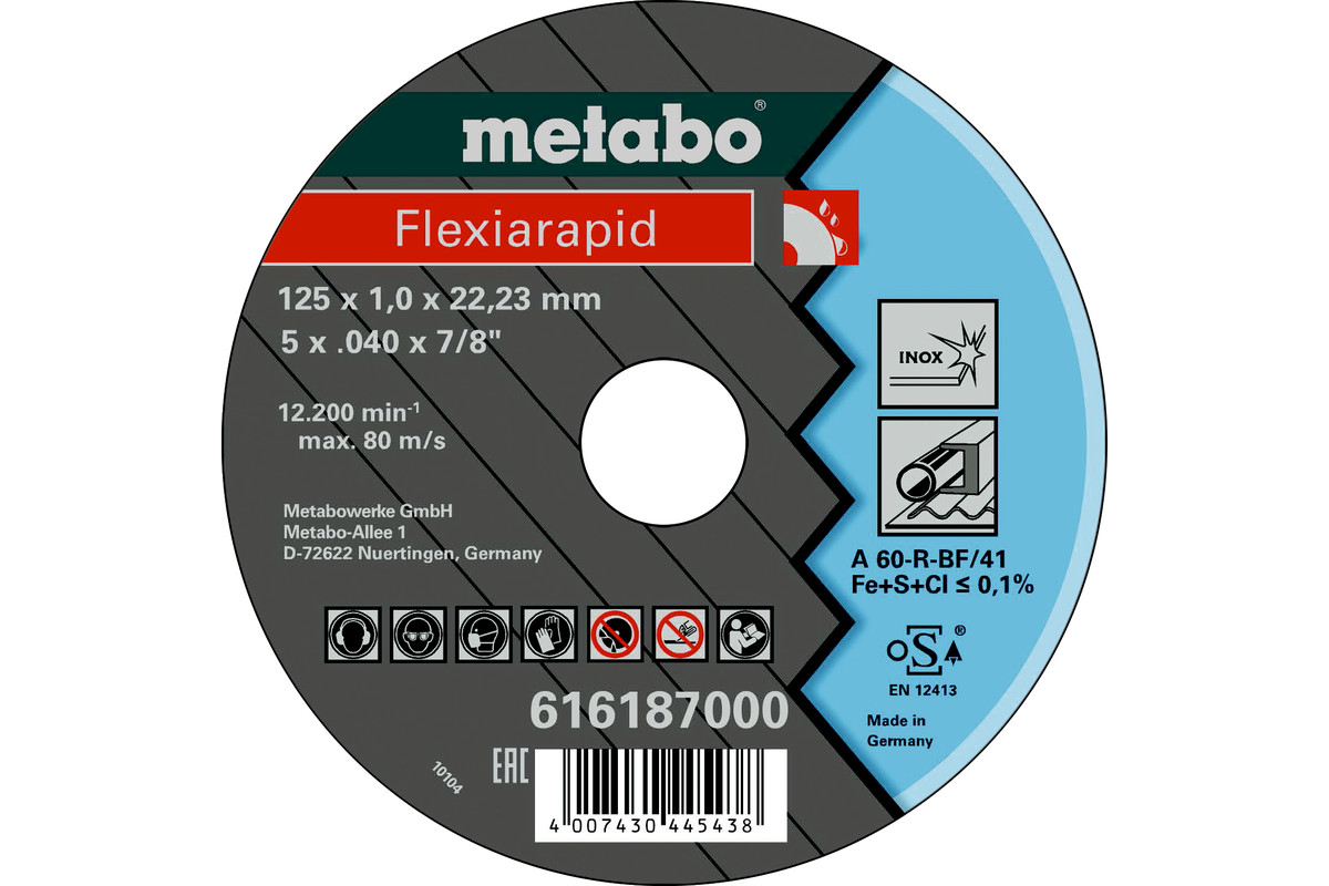 Flexiarapid 125x1,0x22,23 Inox, TF 41 (616187000)
