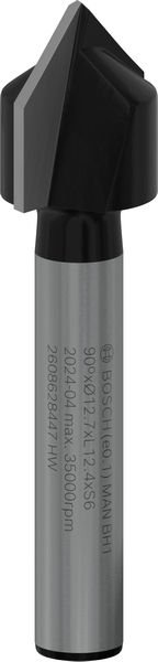 PRO V-Nut Fräser, 6 x 12,7 x 45 mm