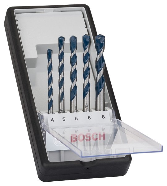 5-tlg. CYL-5 Betonbohrer-Set, Robust Line, 4–8 mm